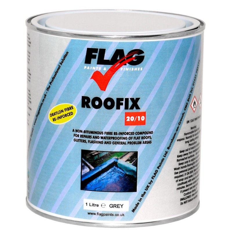 Roofix 20/10 (Multi-Surface) 1 litre Grey - Waterproof Coating Roofix 20/10 (Multi-Surface) 1 litre Grey - Waterproof Coating