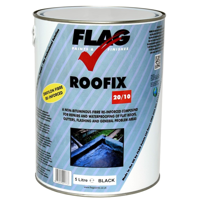 Roofix 20/10 (Multi-Surface) 5 litre Black - Waterproof Coating Roofix 20/10 (Multi-Surface) 5 litre Black - Waterproof Coating