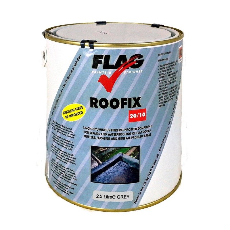 Roofix 20/10 (Multi-Surface) 2.5 litre Grey - Waterproof Coating Roofix 20/10 (Multi-Surface) 2.5 litre Grey - Waterproof Coating